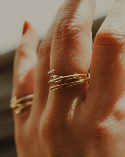 Open Spiral Ring, 14K Gold Fill