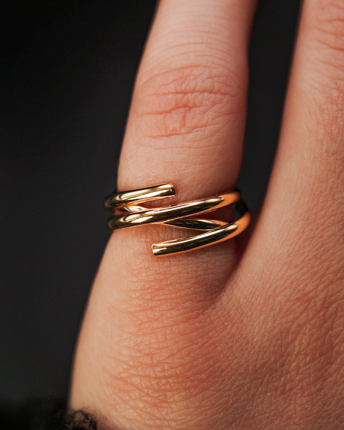 Open Spiral Ring, 14K Gold Fill