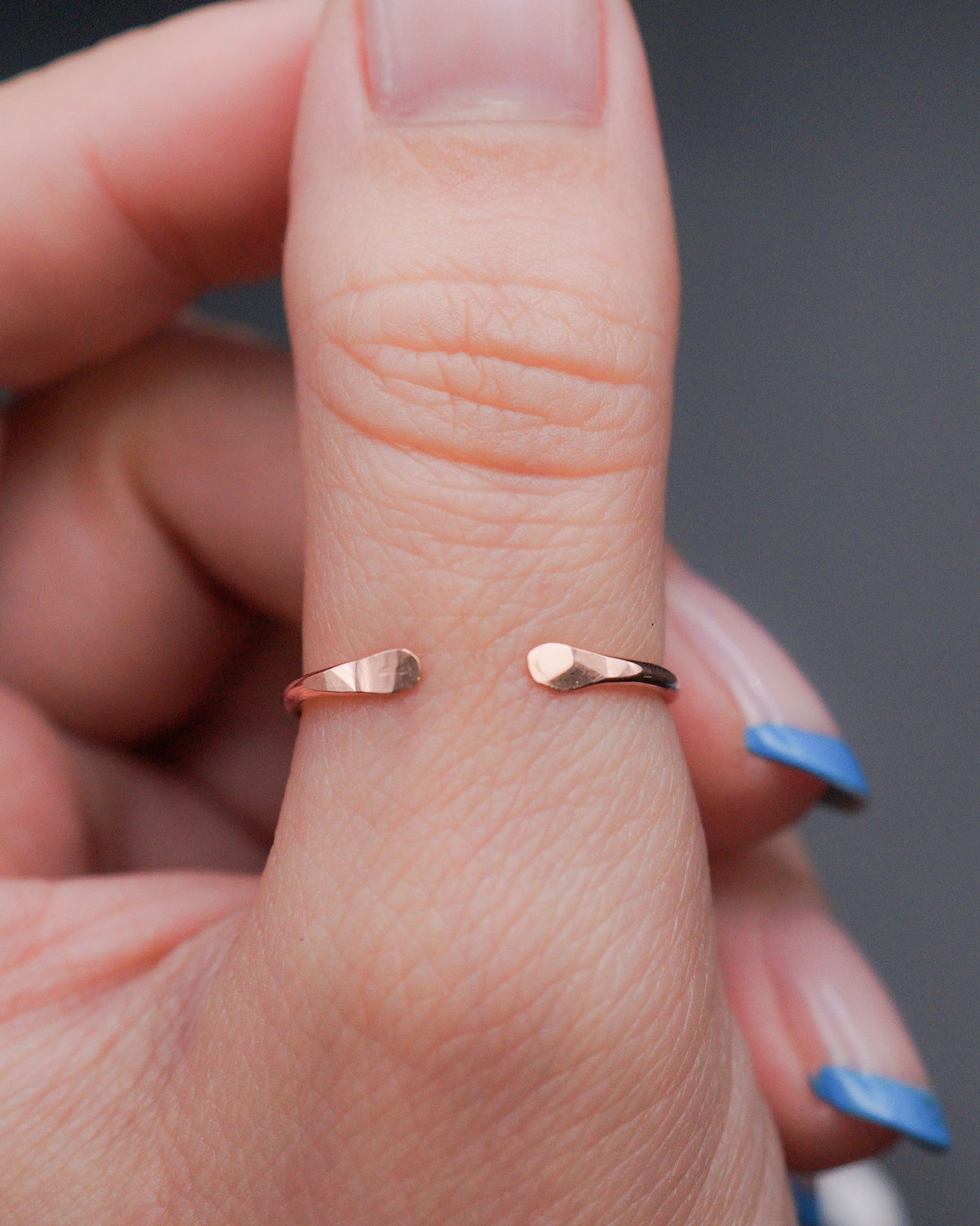 Open Stacker Ring, 14K Rose Gold Fill