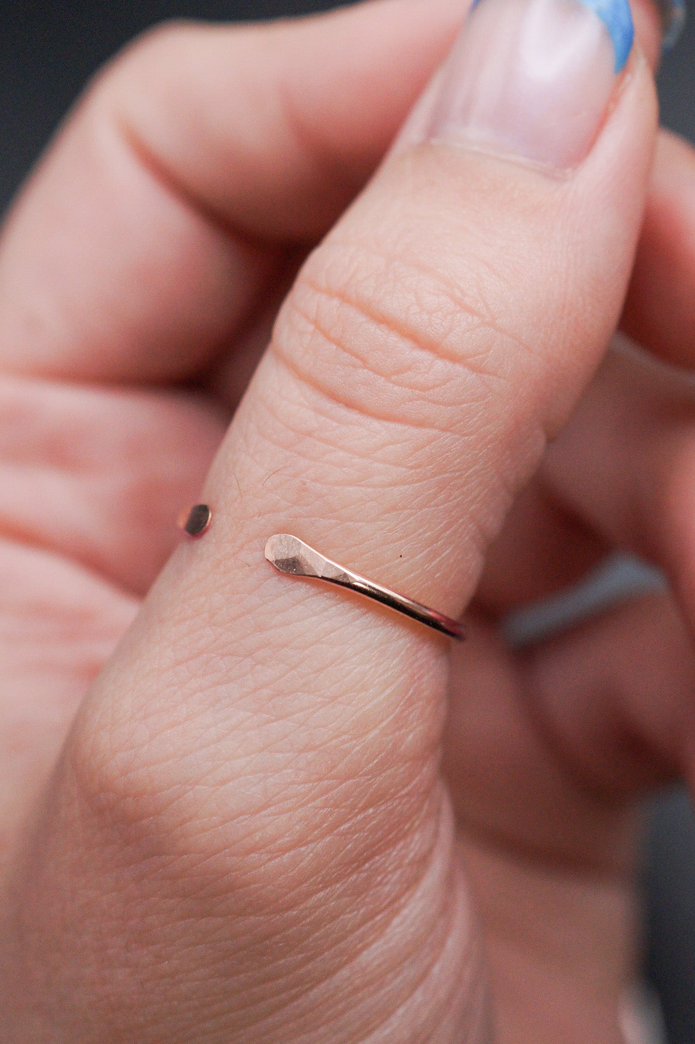 Open Stacker Ring, 14K Rose Gold Fill