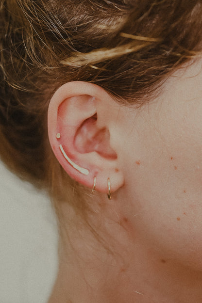 Ear Climber Earring, Gold Fill, Rose Gold Fill, or Sterling Silver