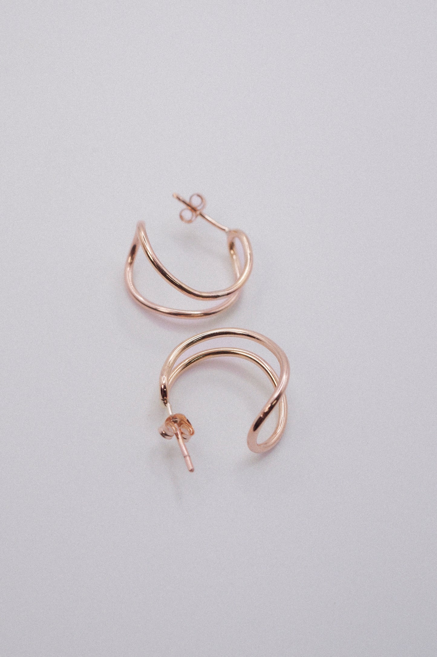 Petal Hoops in 14K Gold Fill, Rose Gold Fill or Sterling Silver