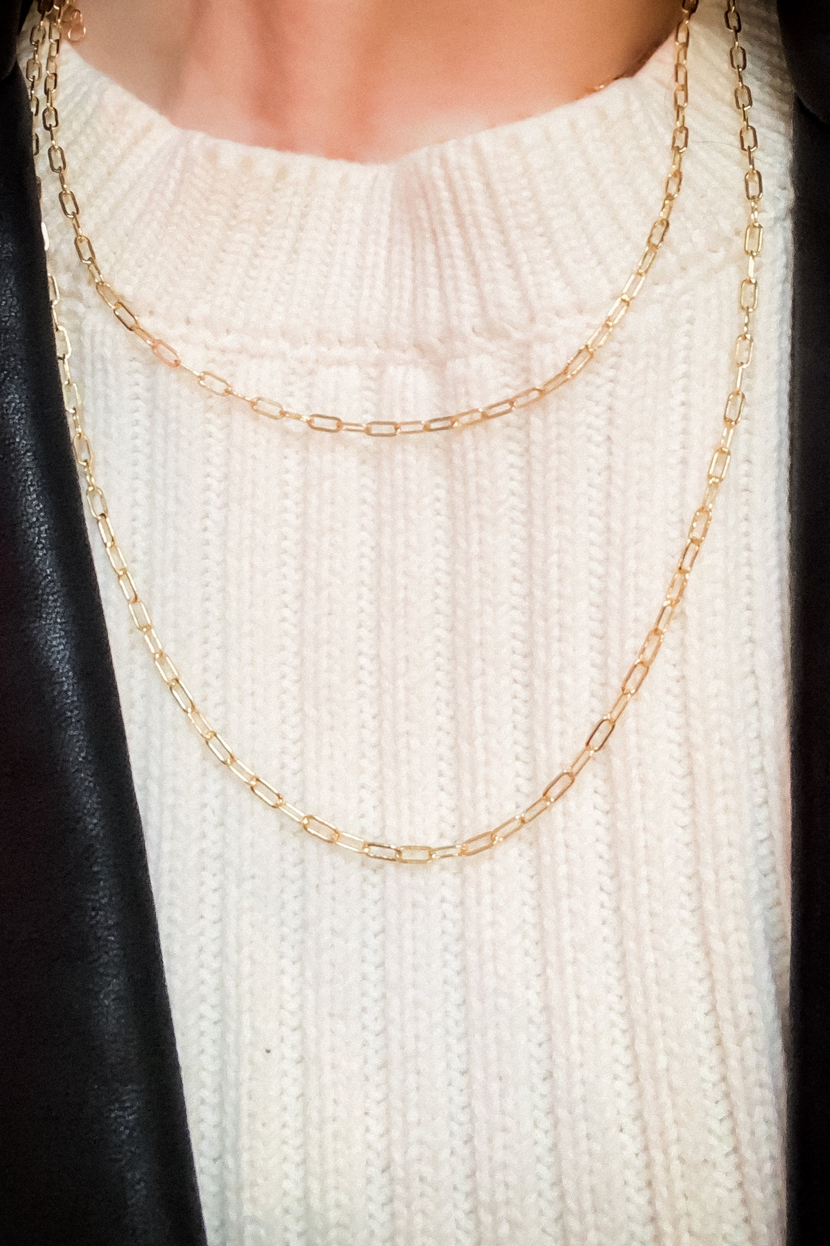 Rectangle Chain Necklace – Hannah Naomi Jewelry