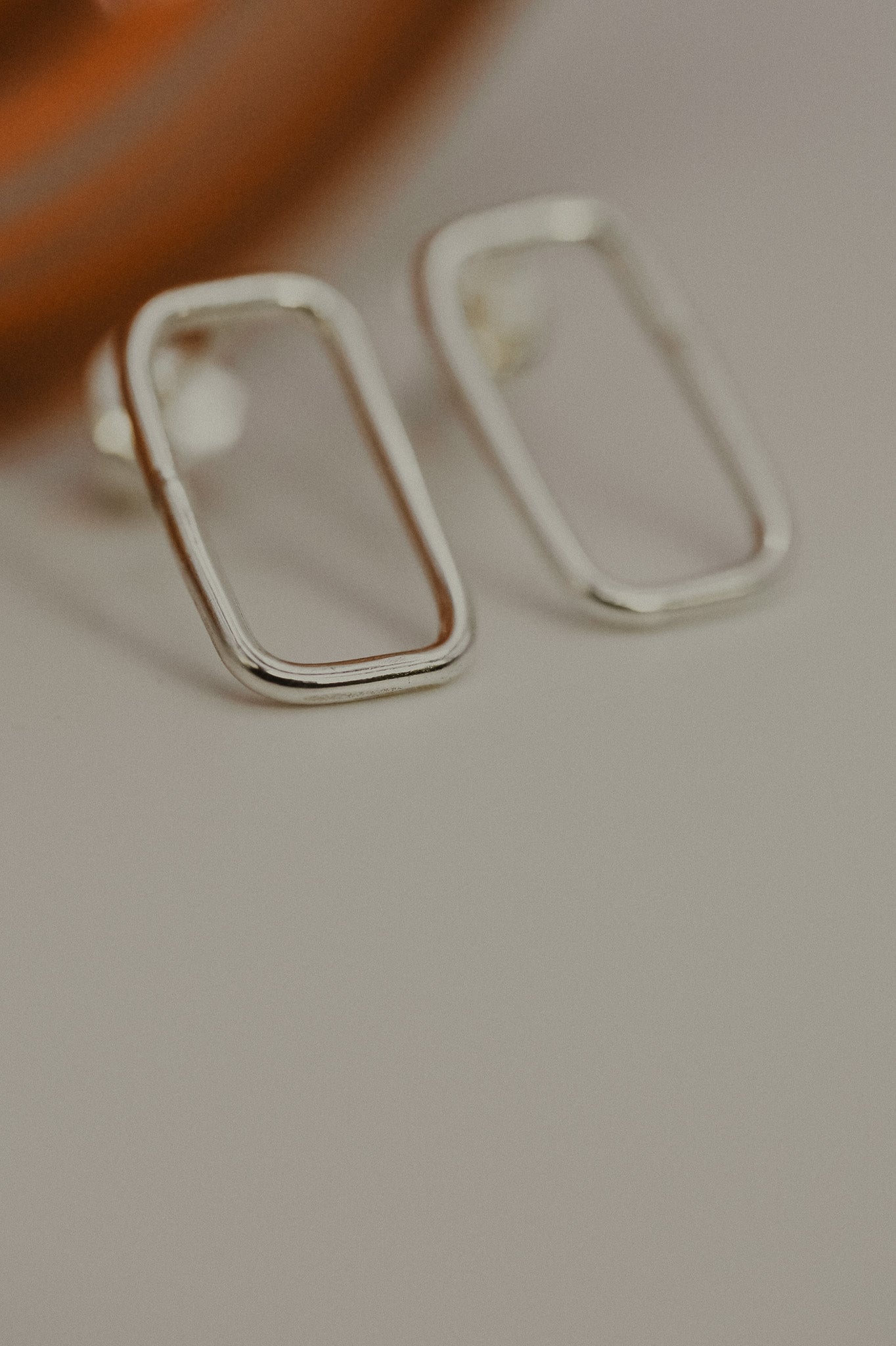 Rectangle Stud Earrings, Gold Fill, Rose Gold Fill, or Sterling Silver