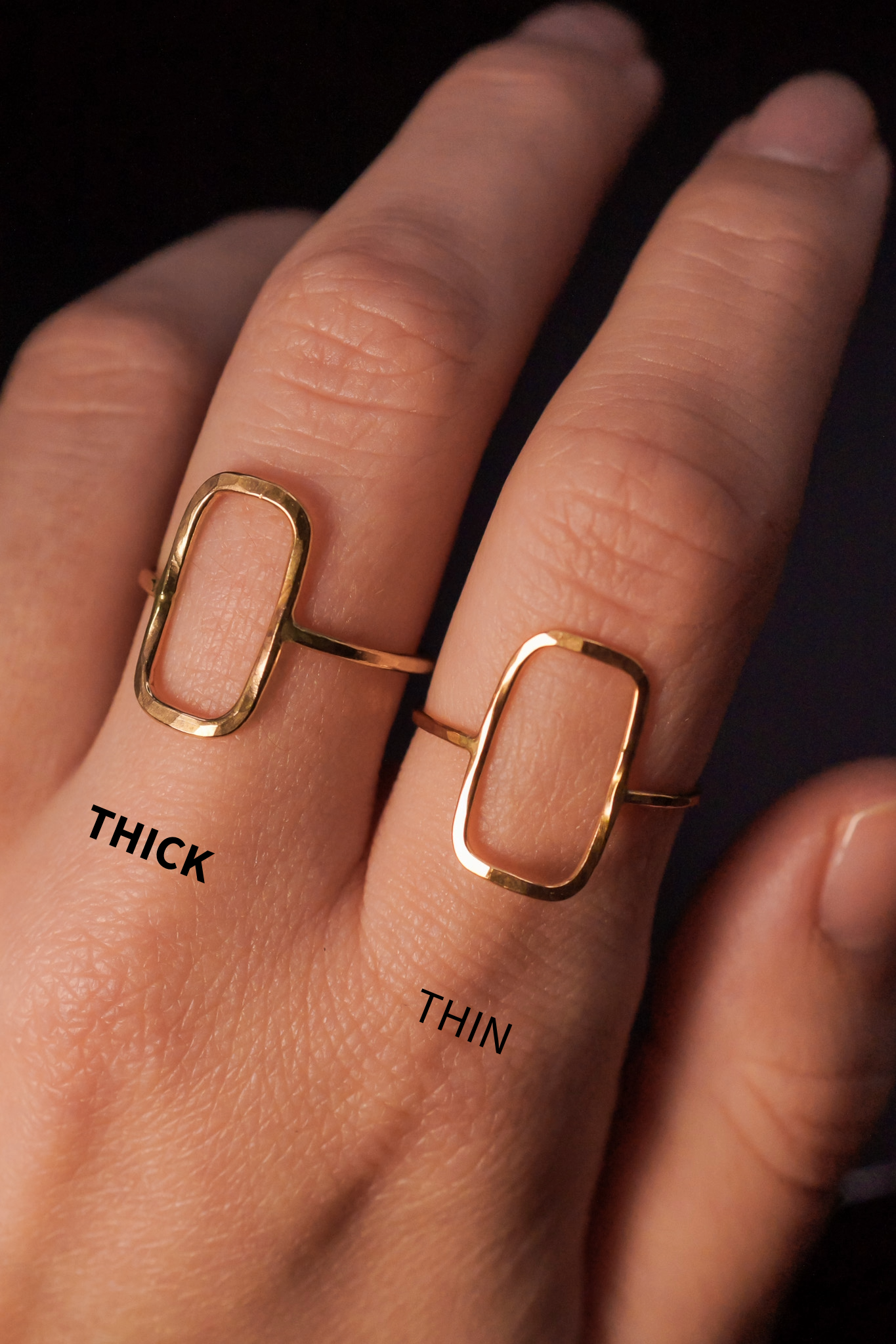 Rectangle Ring, 14K Gold Fill