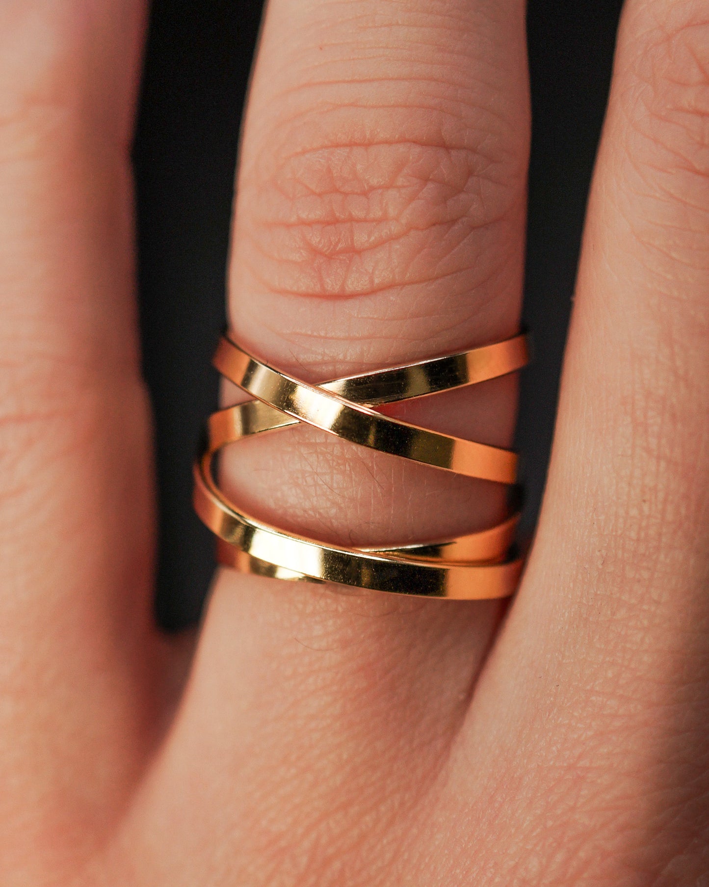 Ribbon Wraparound Ring, 14K Gold Fill