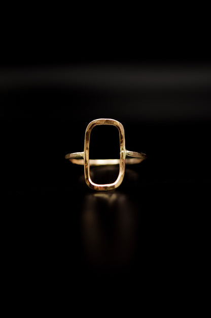 Rectangle Ring, 14K Gold Fill