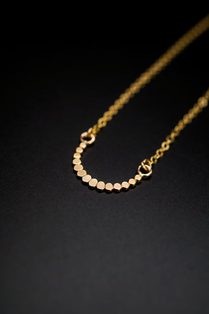 Small Bead Necklace, Gold Fill, Rose Gold Fill, or Sterling Silver