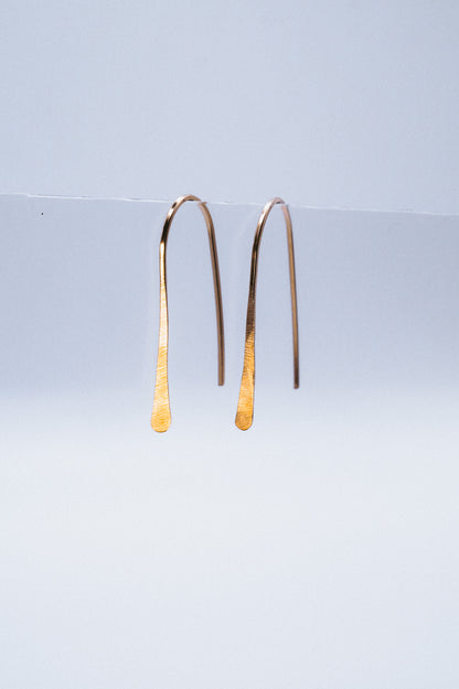 Small Arch Earrings, Gold Fill, Rose Gold, or Sterling Silver