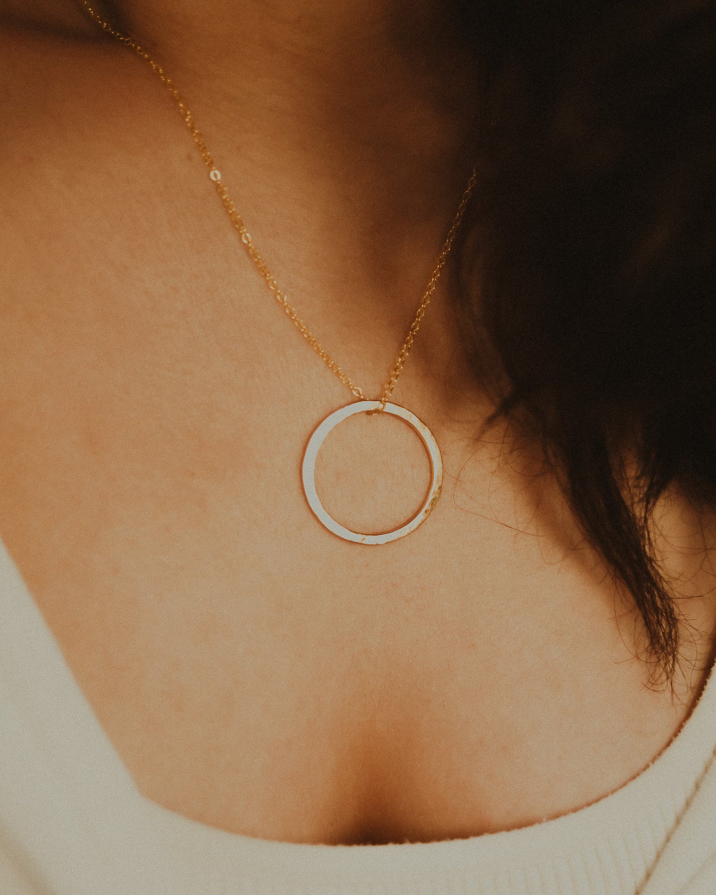 Small Open Circle Pendant