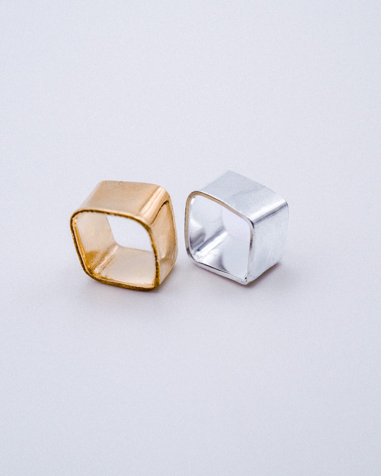 Square Box Necklace, Sterling Silver or Gold Fill