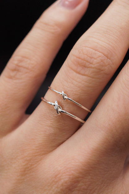 Closed Knot Ring, Sterling Silver