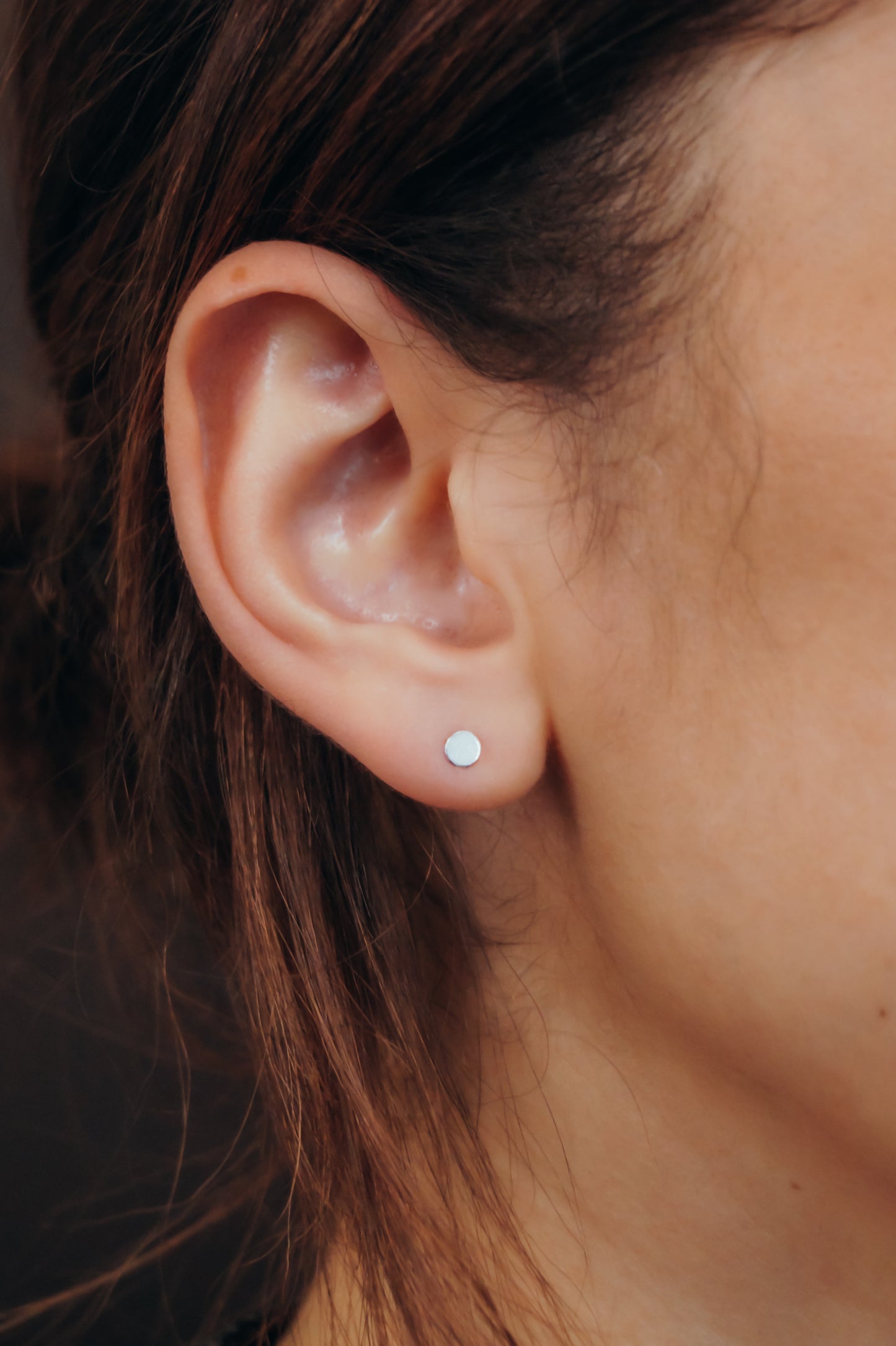 Mini Dot Stud Earrings in Gold Fill or Sterling Silver