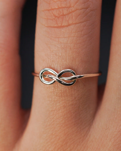 Infinity Knot Ring, Sterling Silver