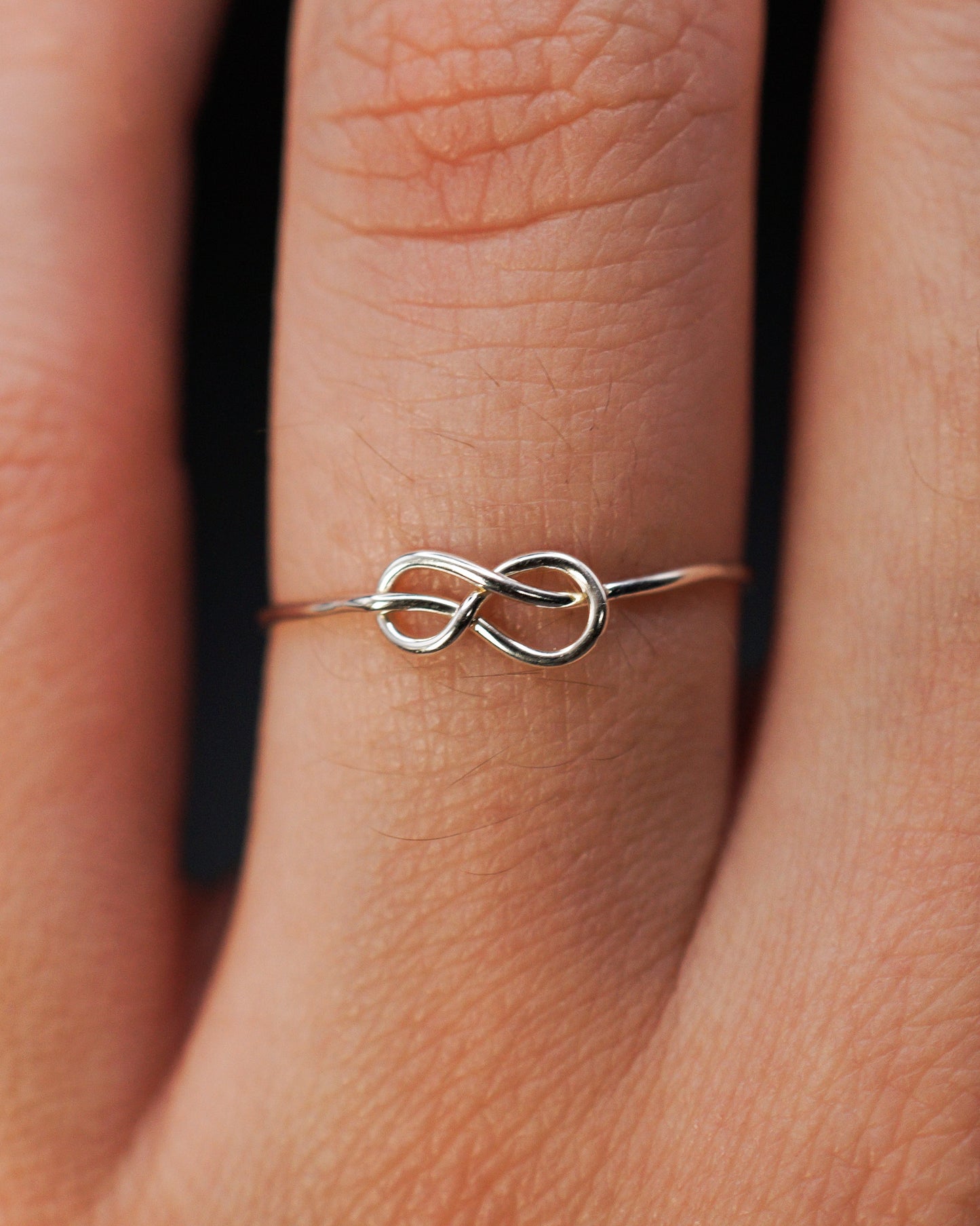 Infinity Knot Ring, Sterling Silver