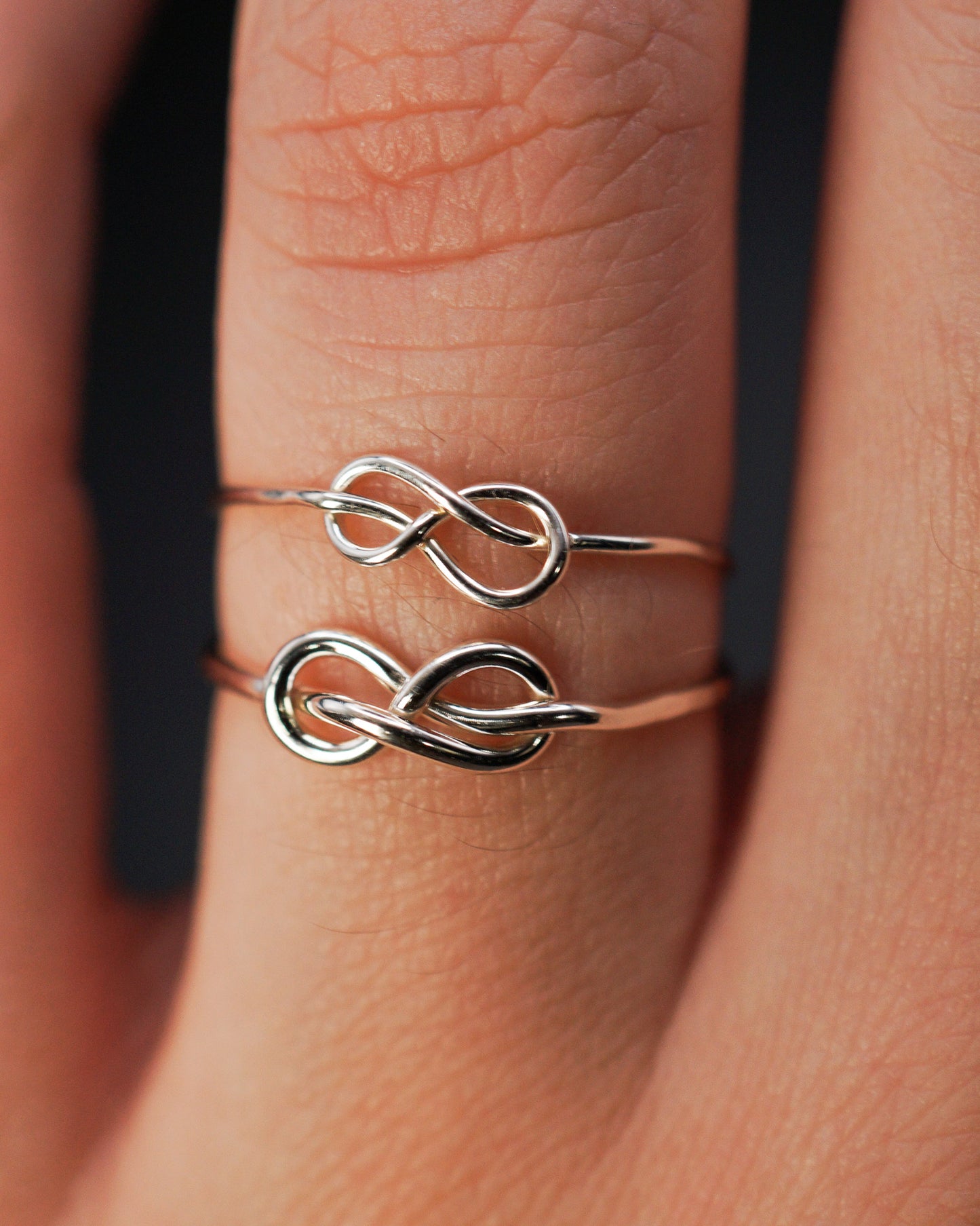 Infinity Knot Ring, Sterling Silver