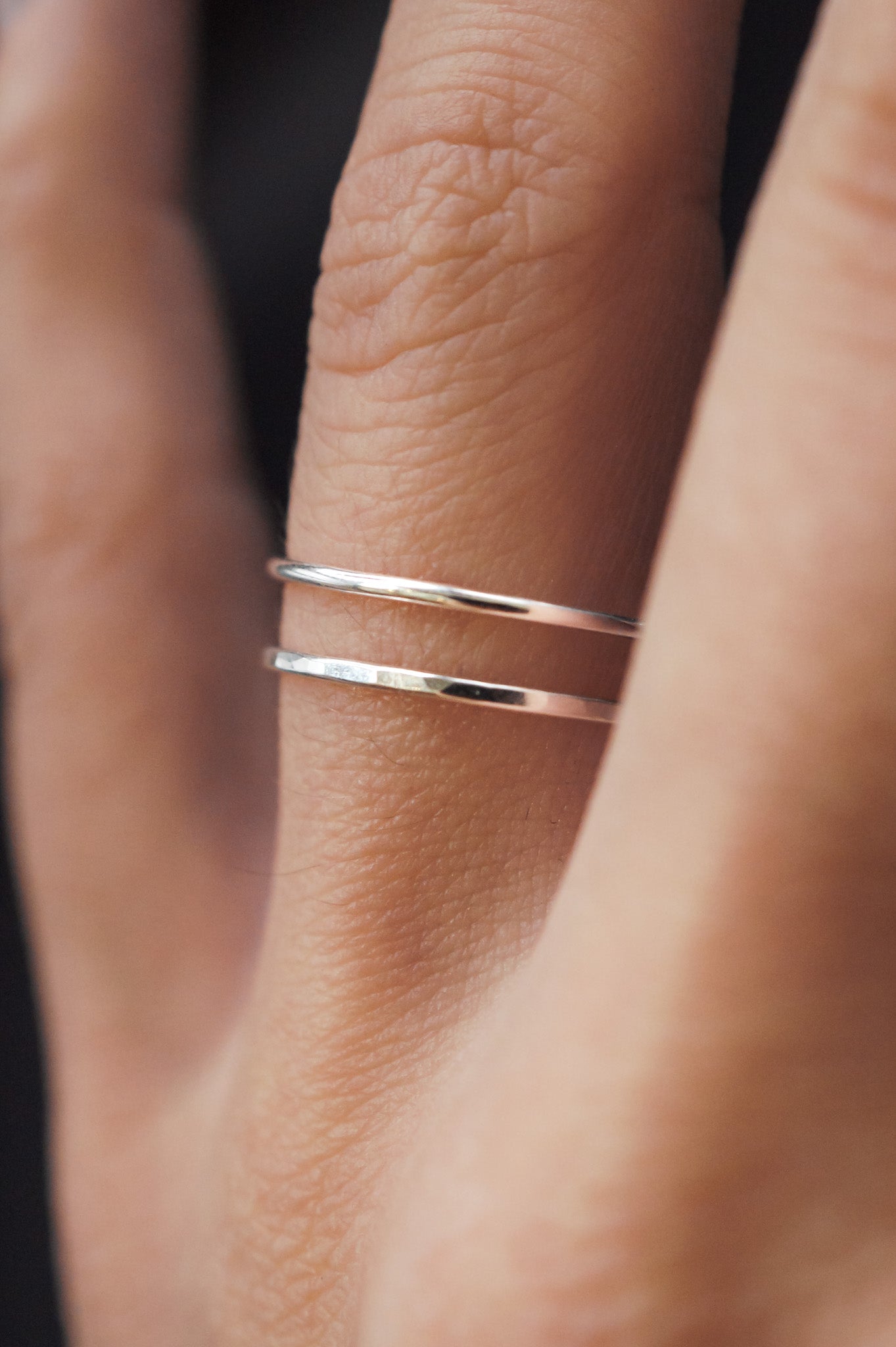 Medium Thick Ring, Sterling Silver
