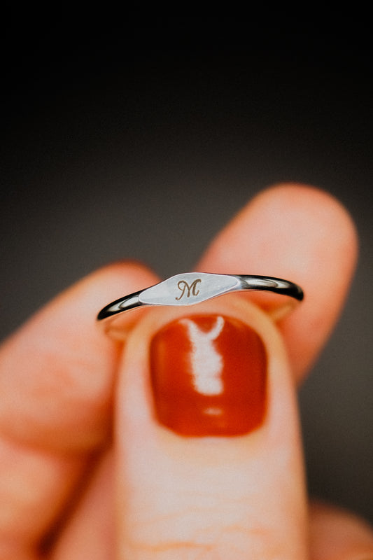 Signet Ring, Sterling Silver