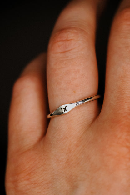 Signet Ring, Sterling Silver