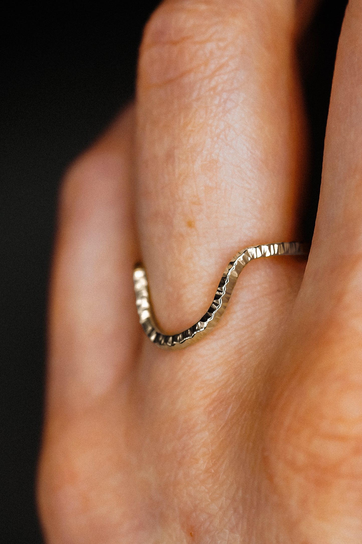Sparkle Arc Ring, Sterling Silver