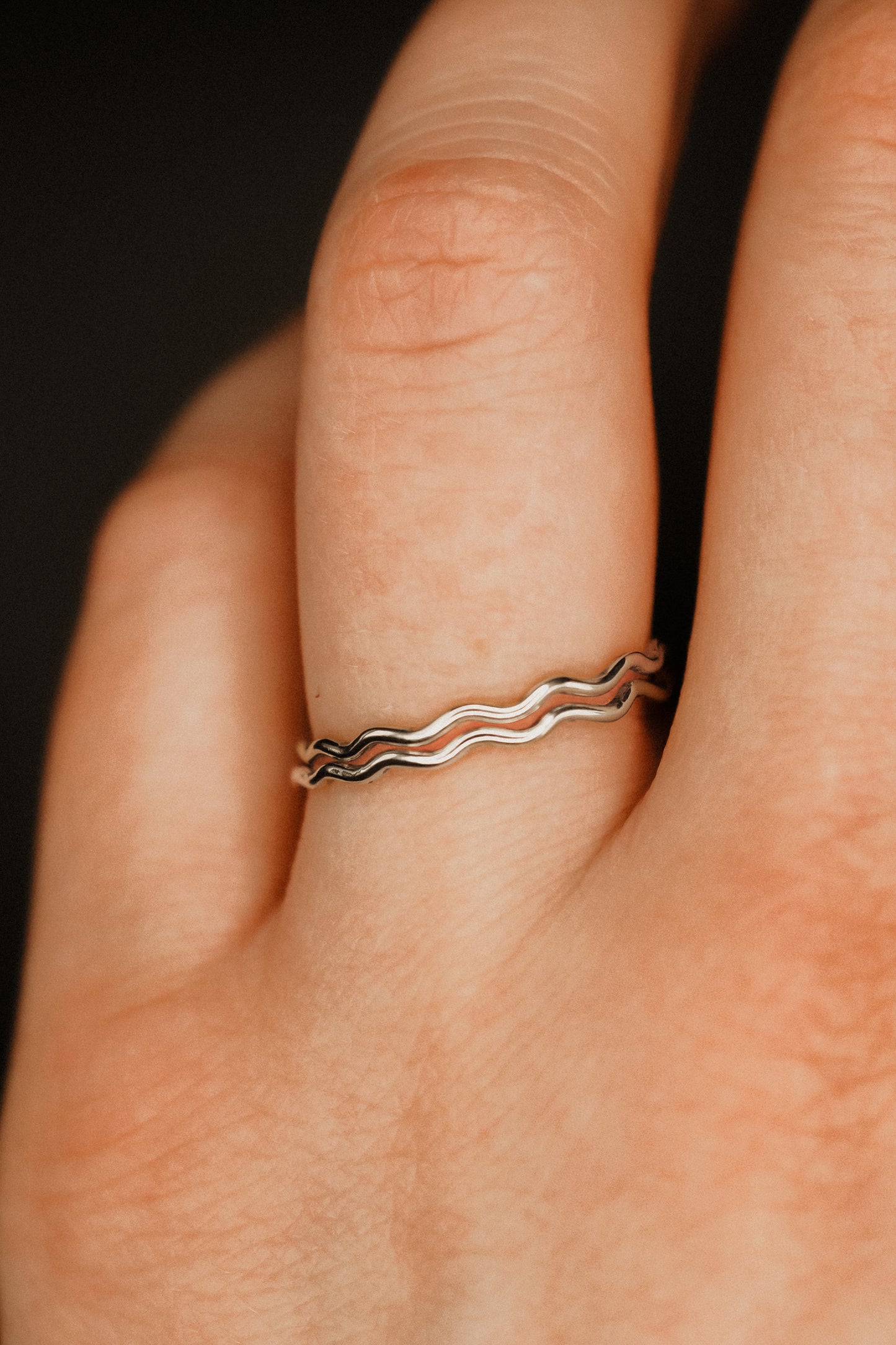 Squiggle Ring, Sterling Silver