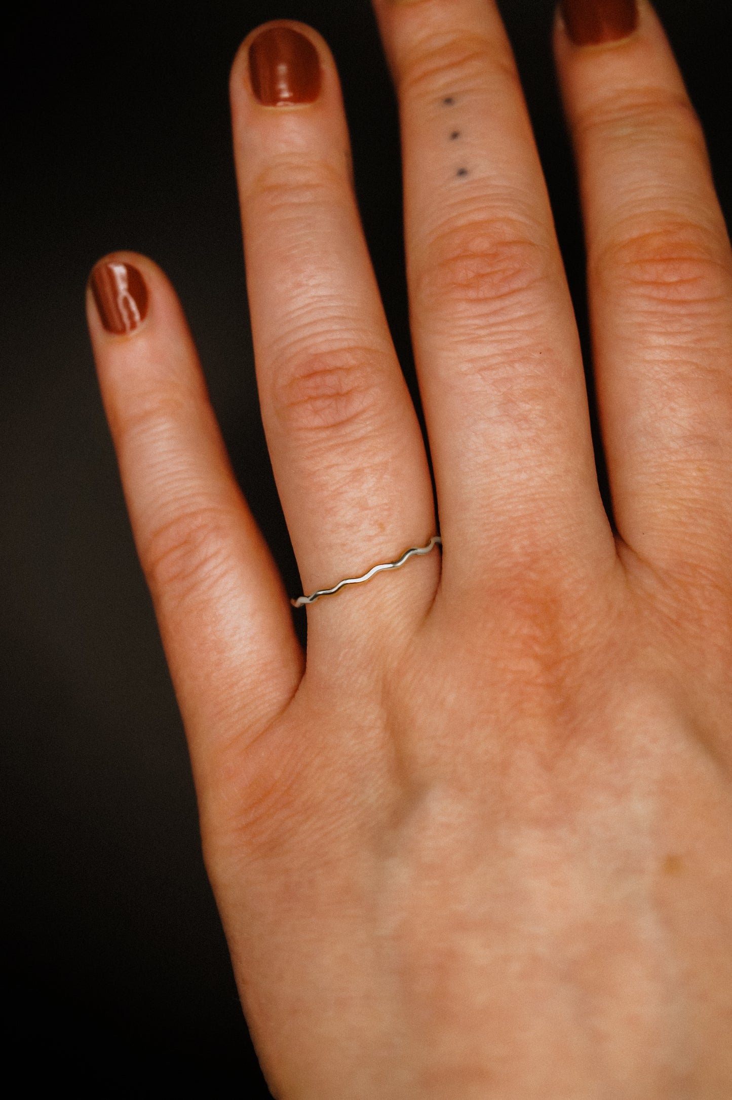 Squiggle Ring, Sterling Silver