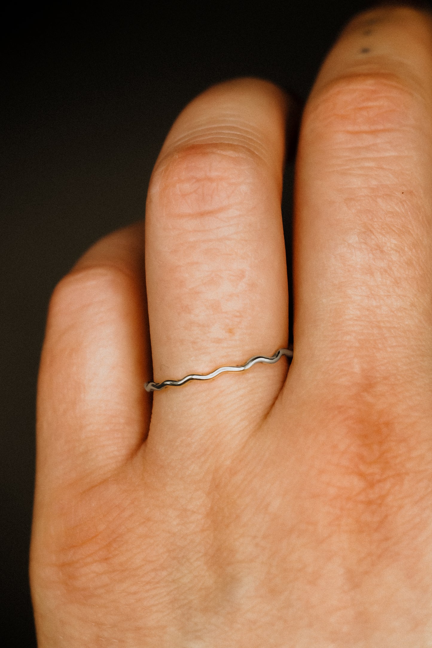 Squiggle Ring, Sterling Silver