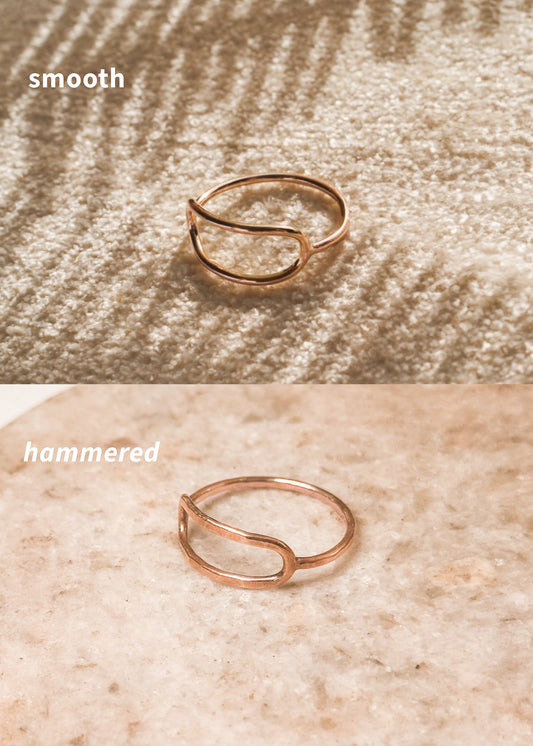 Stadium Ring, 14K Rose Gold Fill