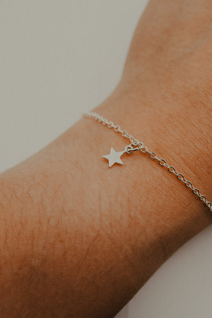 Tiny Star Charm, Sterling Silver