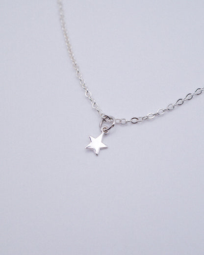 Tiny Star Charm, Sterling Silver