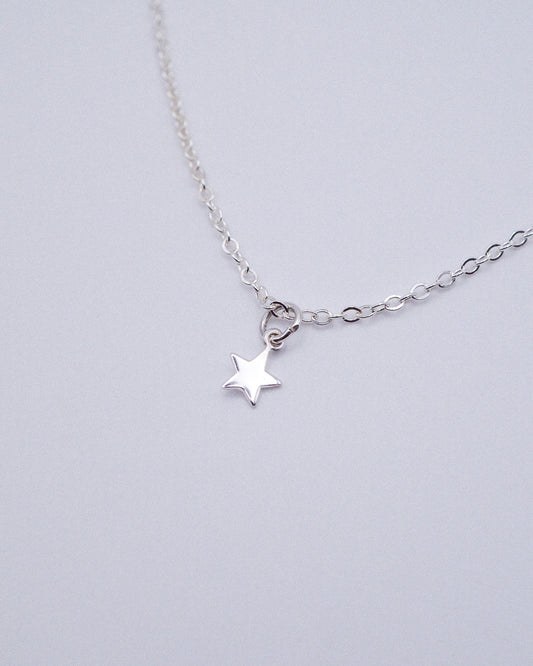 Tiny Star Charm, Sterling Silver