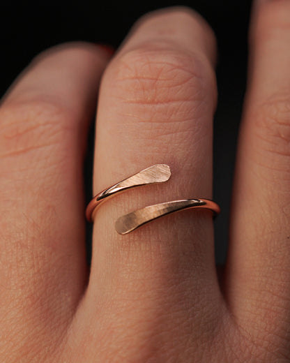 Sunburst Ring, Solid 14K Rose Gold