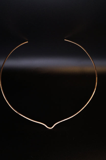Teardrop Collar Necklace, Gold Fill, Rose Gold Fill, or Sterling Silver