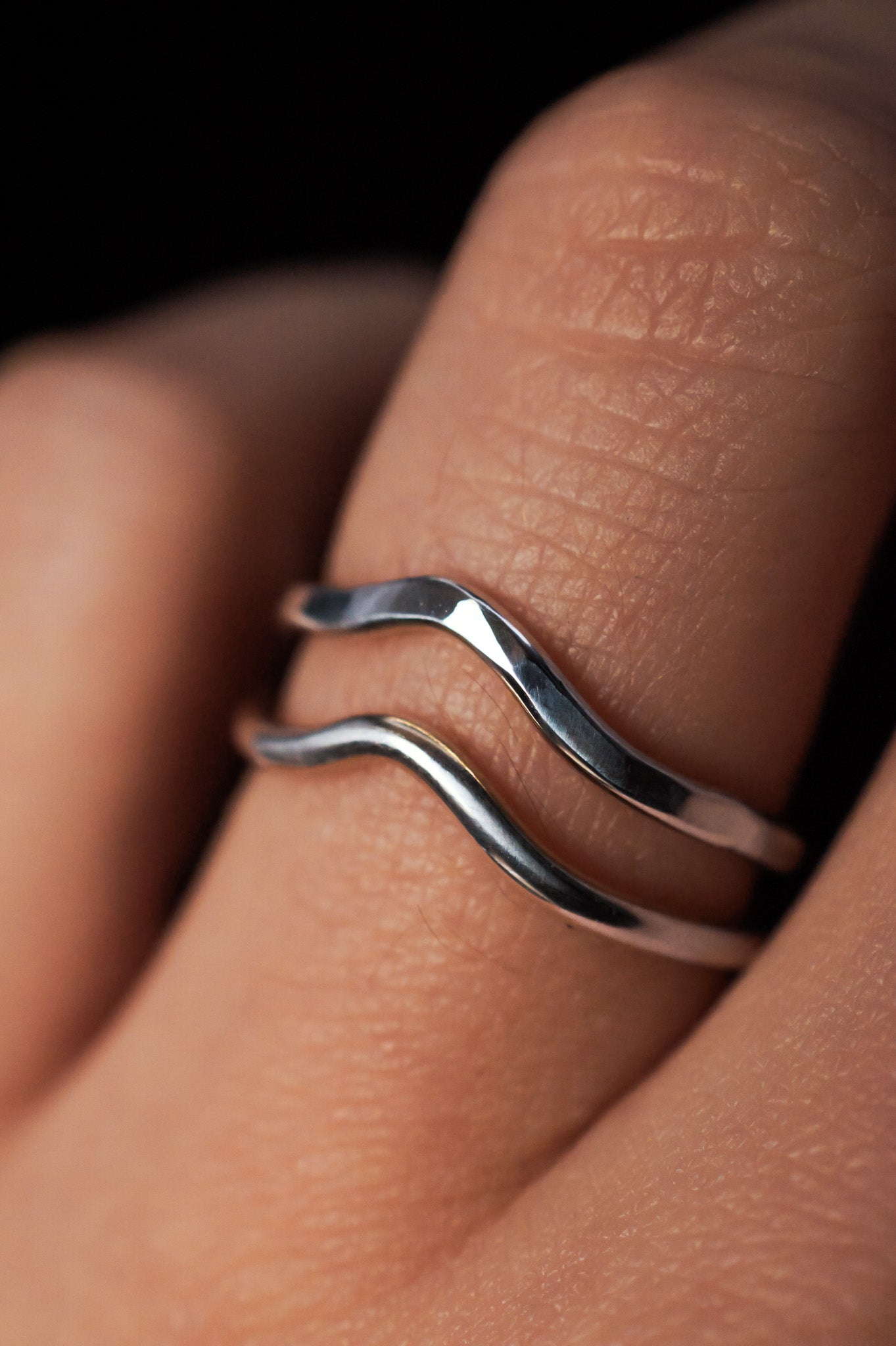 Teardrop Ring, Sterling Silver
