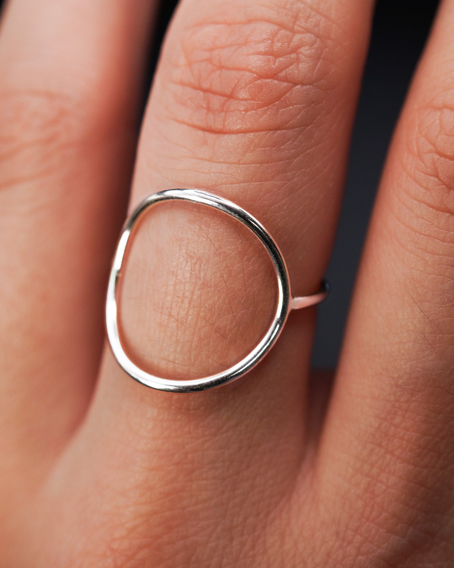 Circle Ring, Sterling Silver