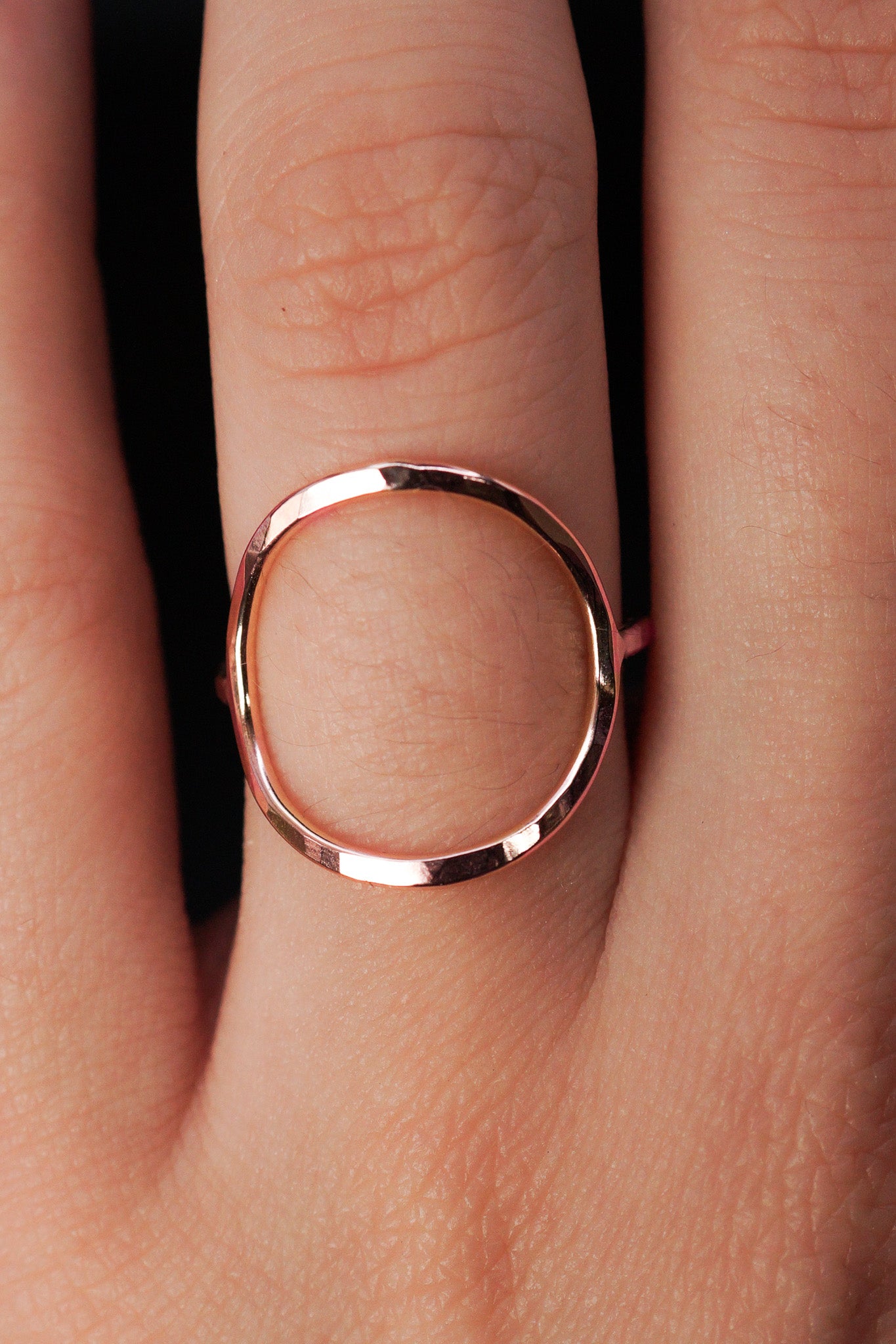 Circle Ring, 14K Rose Gold Fill