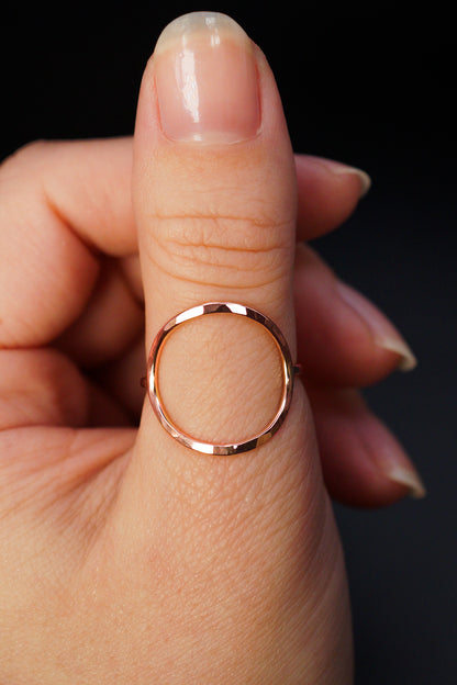 Circle Ring, 14K Rose Gold Fill