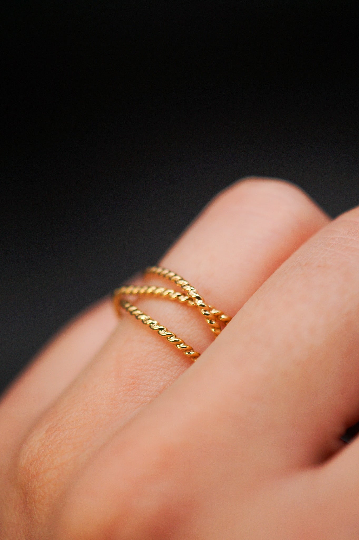 Twist Wraparound Ring, 14K Gold Fill