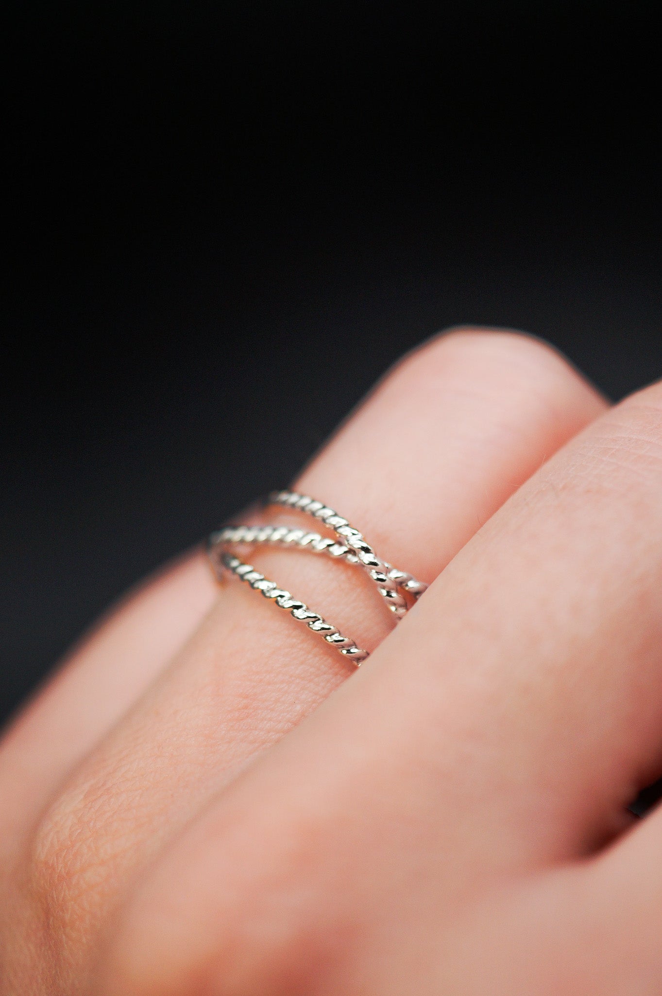 Twist Wraparound Ring, Sterling Silver