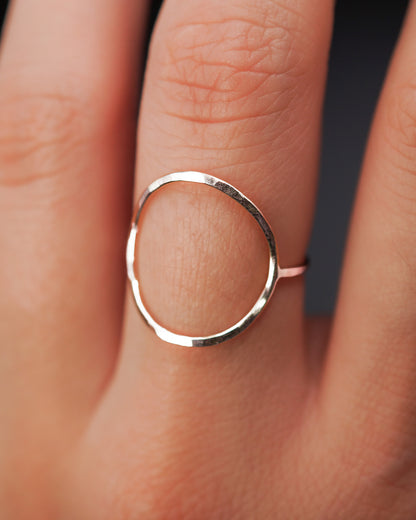 Circle Ring, Sterling Silver