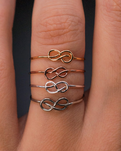 Infinity Knot Ring, 14K Gold Fill