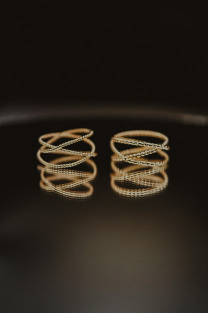 Twist Wraparound Ring, 14K Gold Fill