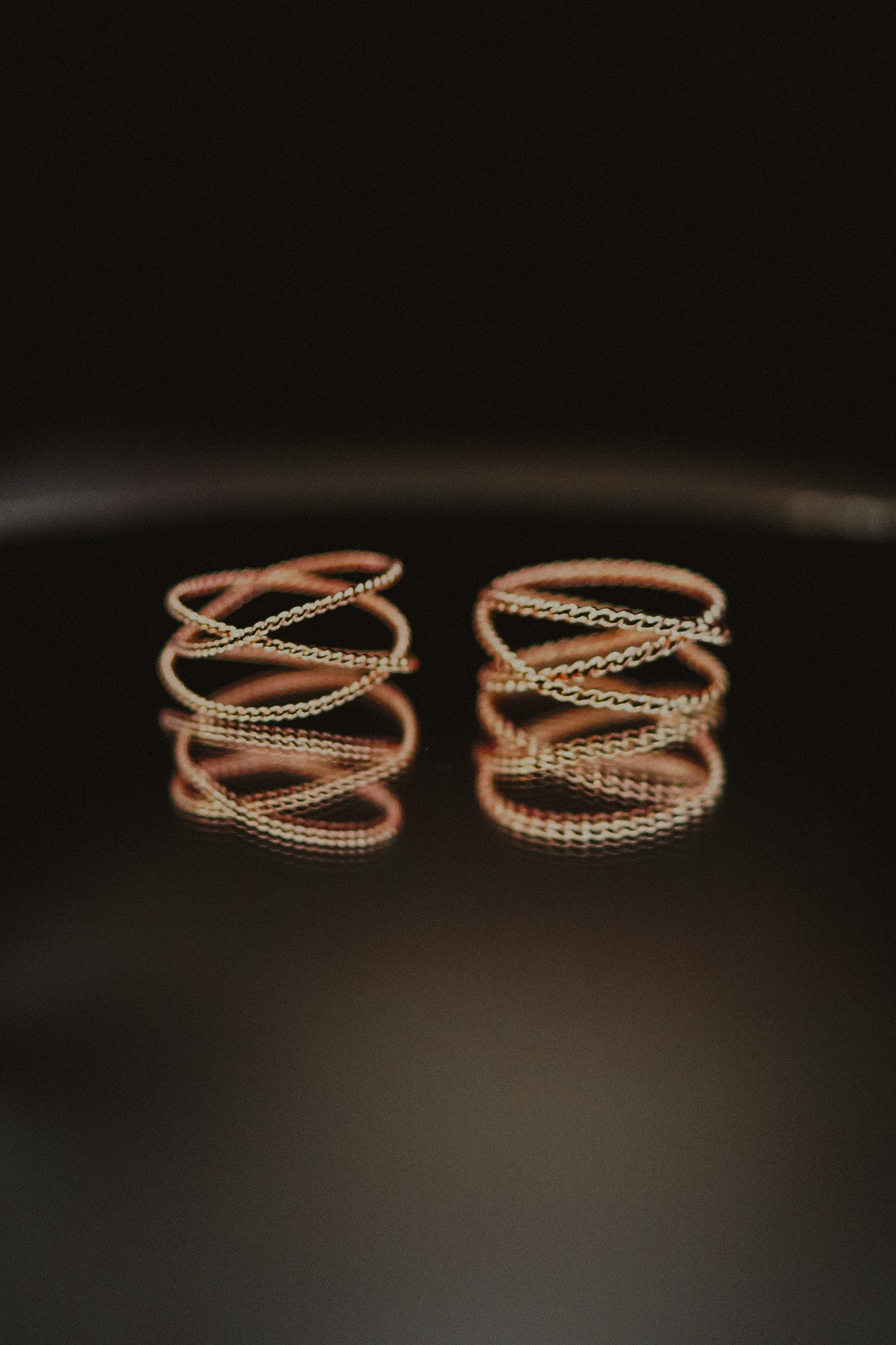 Twist Wraparound Ring, 14K Rose Gold Fill