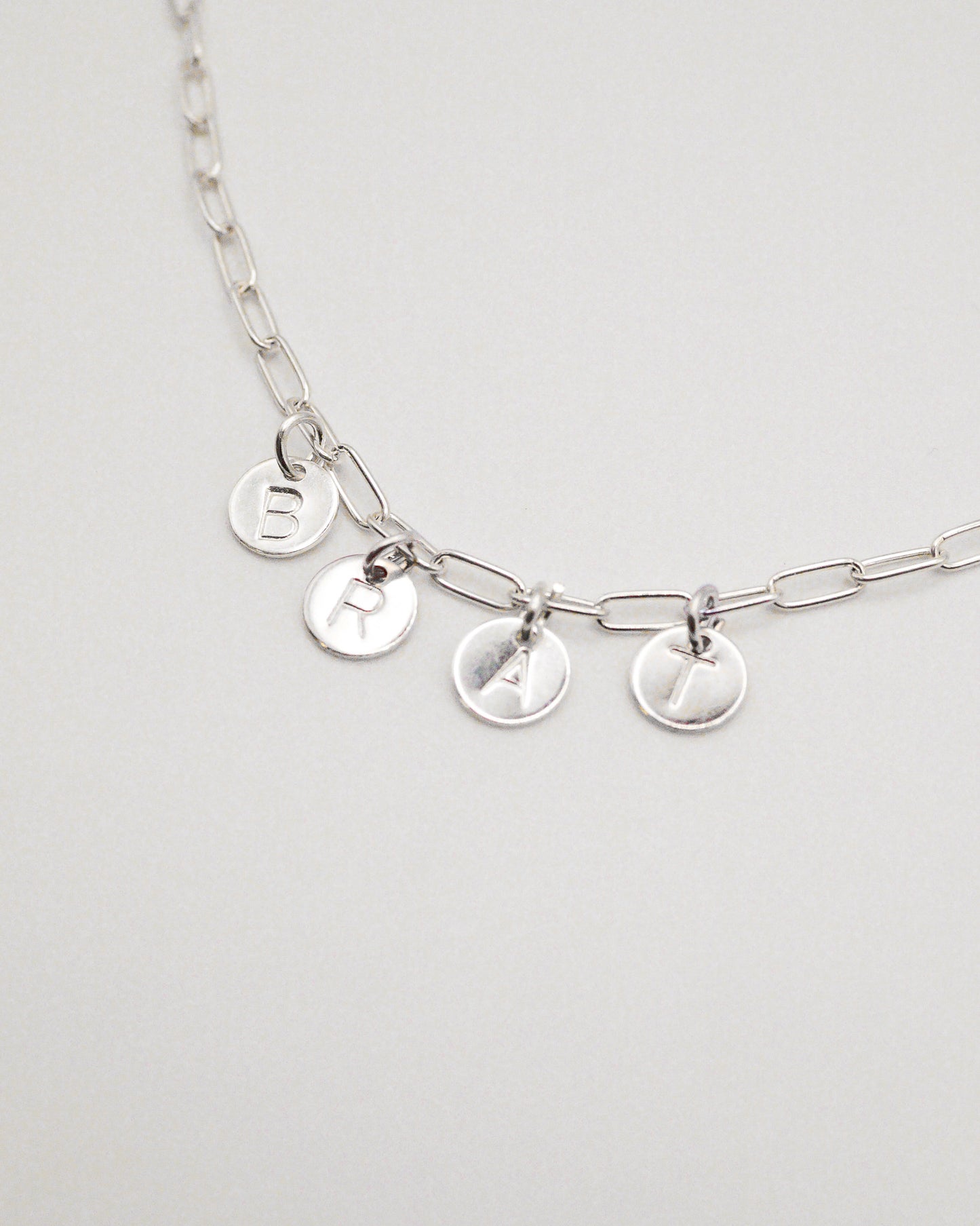 Charm Necklace With Letters