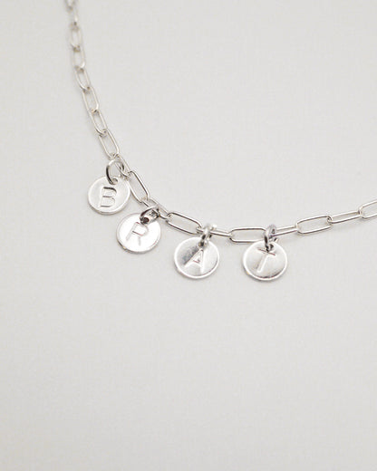 Charm Necklace With Letters