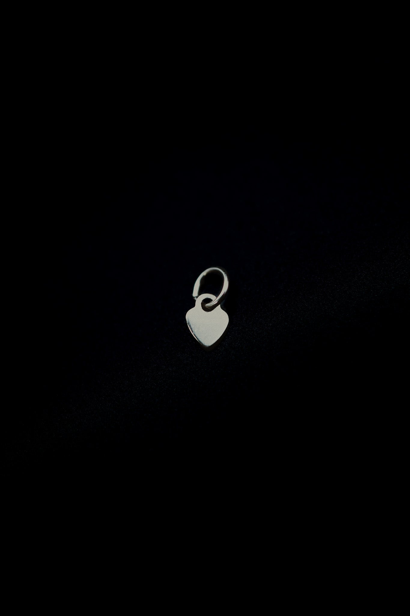 Tiny Heart Ring or Huggie Charm