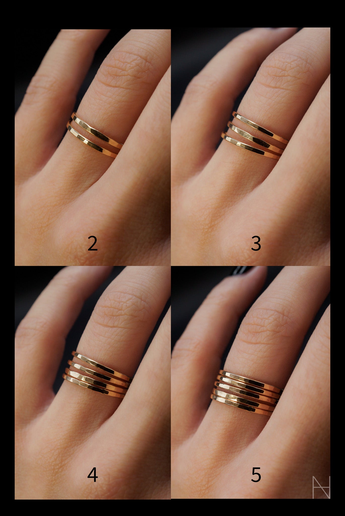 Thick hot sale gold ring