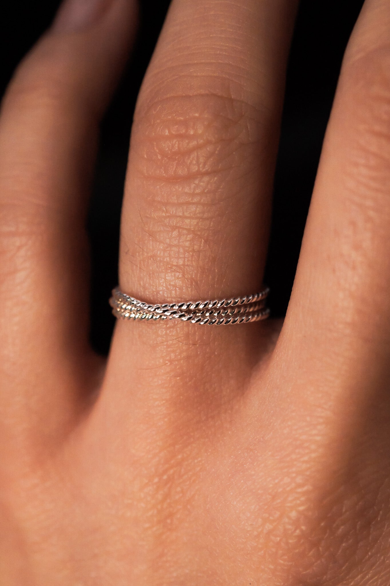 Sterling Silver Overlapping orders Ring