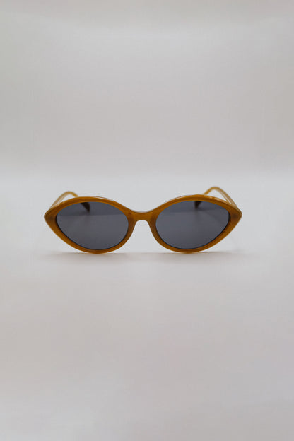 Green Oval Sunglasses
