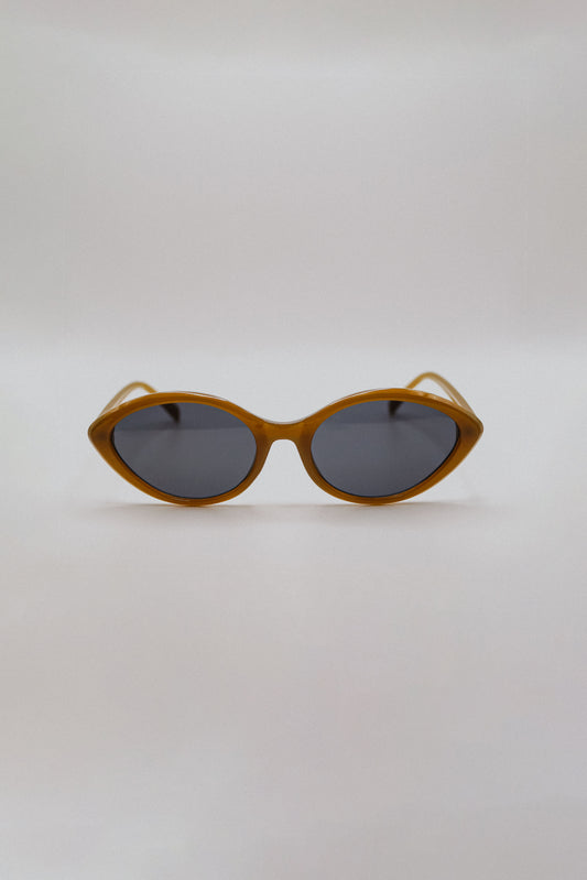 Green Oval Sunglasses